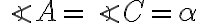 \angle A = \angle C=\alpha