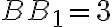 BB_{1}=3