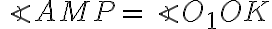 \angle AMP=\angle O_1OK