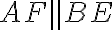 AF \parallel BE