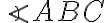  \angle ABC 