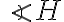 \angle H