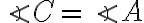 \angle C = \angle A