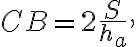 CB= 2 \frac{S}{h_a},