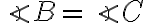 \angle B=\angle C