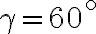 \gamma=60^\circ