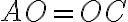  AO = OC