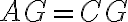 AG=CG