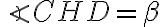 \angle CHD=\beta