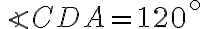 \angle CDA = 120^{\circ}