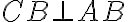 CB\bot AB