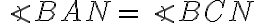\angle BAN = \angle BCN